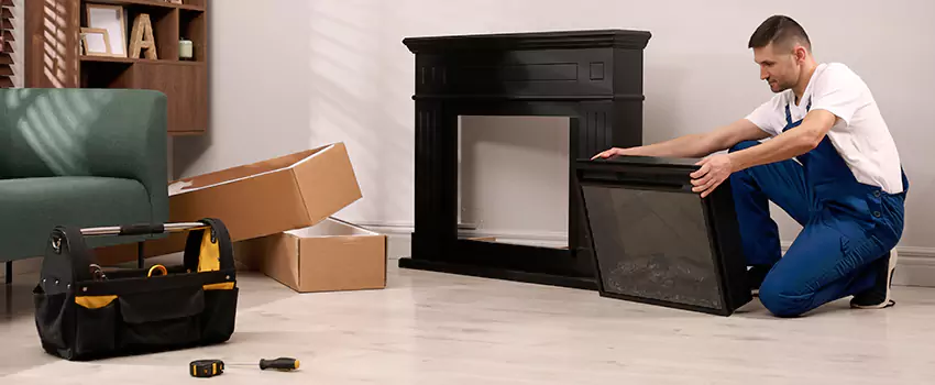 Old Rusted Metal Fireplace Repair And Replacement in Myrtle Grove, FL